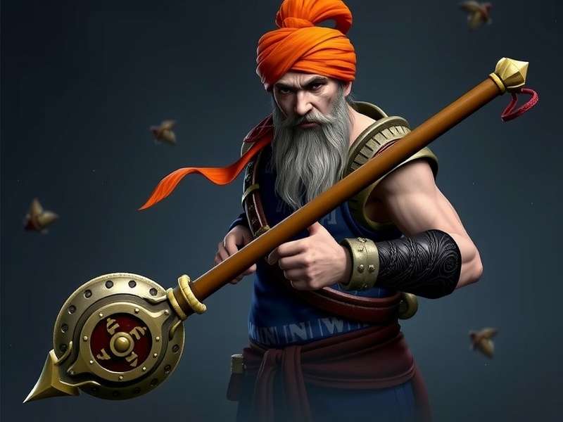 Legendary Sikh Mace Character Customization